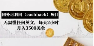 国外返利网（cashback）项目：无需懂任何英文，每天2小时，月入3500美元-课界网