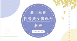 抖音快手暴力涨粉美女混剪视频教程 百分百过原创图片教程 附带违规申诉方法-课界网
