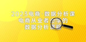 2023电商·数据分析课，电商·从业者必学的数据分析课程（42节课）-课界网
