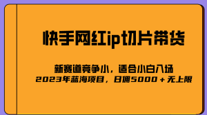 2023爆火的快手网红IP切片，号称日佣5000＋的蓝海项目，二驴的独家授权-课界网