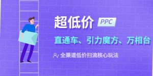2023超低价·ppc—“直通车、引力魔方、万相台”全渠道·低价扫流核心玩法-课界网