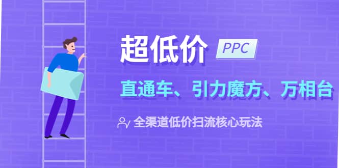 2023超低价·ppc—“直通车、引力魔方、万相台”全渠道·低价扫流核心玩法-课界网