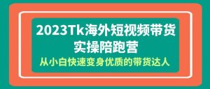 2023-Tk海外短视频带货-实操陪跑营，从小白快速变身优质的带货达人-课界网