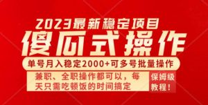 傻瓜式无脑项目 单号月入稳定2000+ 可多号批量操作 多多视频搬砖全新玩法-课界网