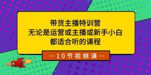 带货主播特训营：无论是运营或主播或新手小白，都适合听的课程-课界网