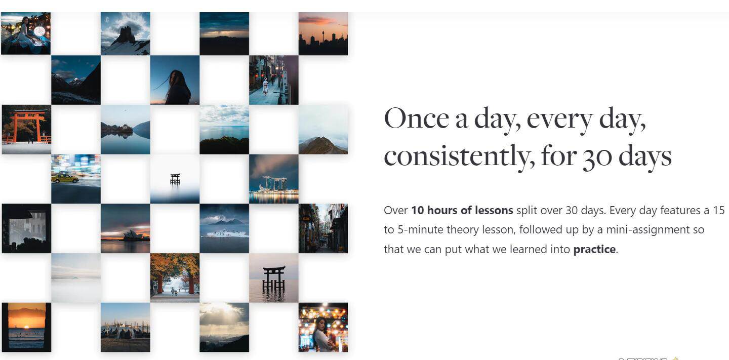 网红摄影师Pat Kay – 30天摄影基础知识加速器教程-30节课-中英字幕-课界网