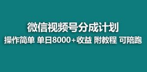 【蓝海项目】视频号分成计划最新玩法，单天收益8000+，附玩法教程，24年…-课界网
