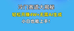 快手无脑搬运冷门赛道视频“仅6个作品 涨粉6万”轻松月赚4W+-课界网