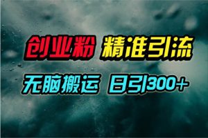 视频号纯搬运日引300+创业粉教程！-课界网
